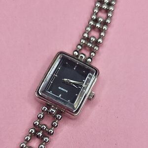 Silver Square Face Watch
